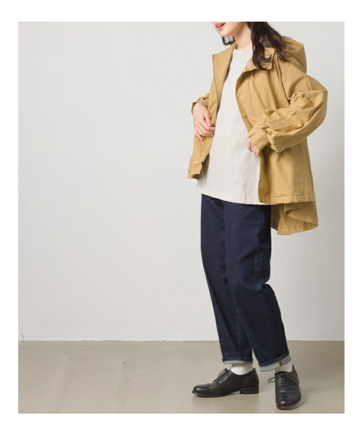 OMNES/(W)ダンプ 裾フレアマウンテンジャケット